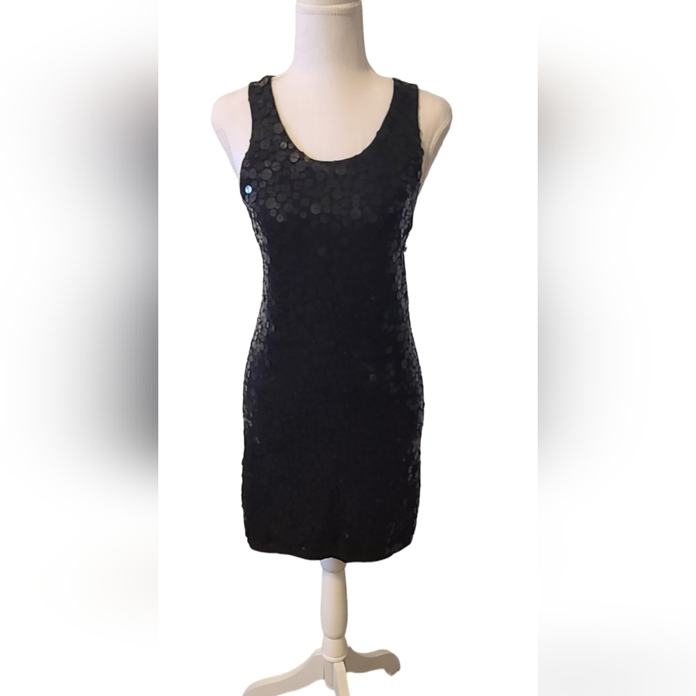 Black Sequin Dress
